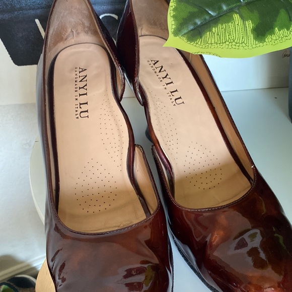🤎🧡Anyi Lu Patent Leather Open Side Cushioned Pumps🤎🧡 - Picture 7 of 13